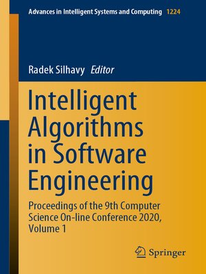 cover image of Intelligent Algorithms in Software Engineering